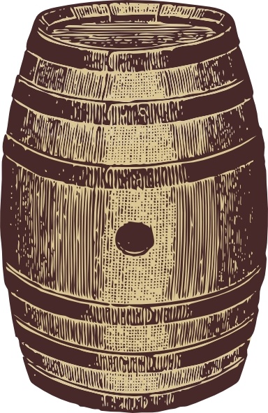 Wooden Barrel clip art