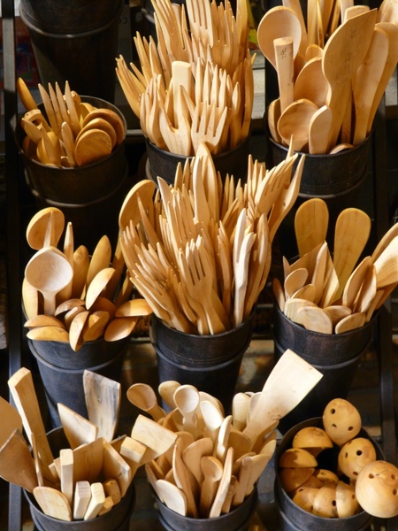 wooden cutlery cutlery wood