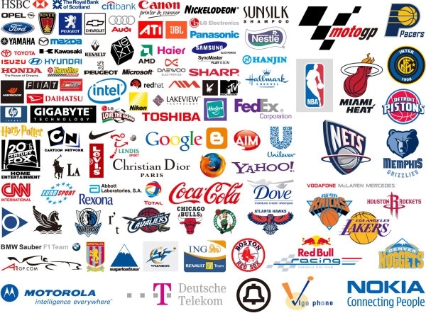 world famous brand logo vector 