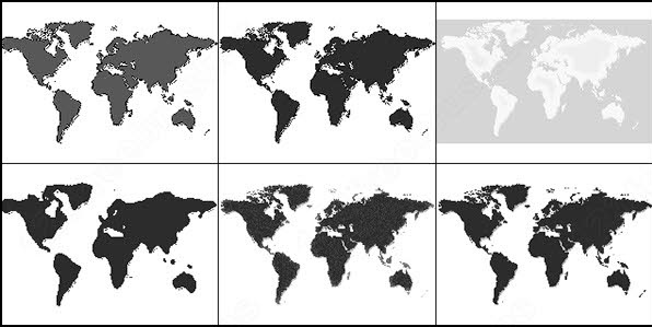 world map brush