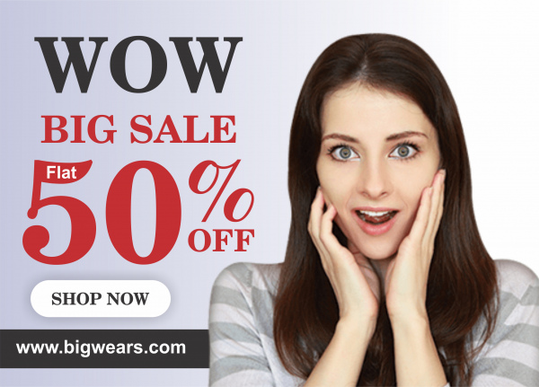 wow big sale post or web banner