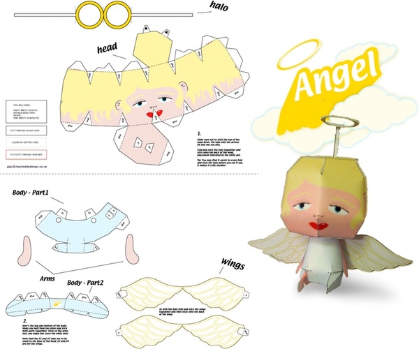 Xmas Angel Paper Craft