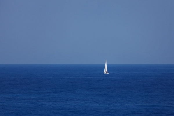 yacht at the sea