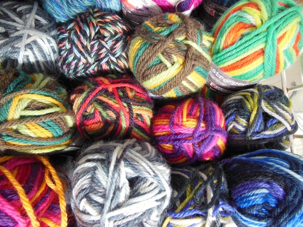yarn colored multi-colored