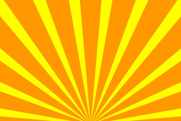 yellow and orange rays