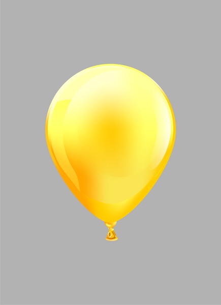 yellow ballon vector