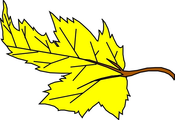 Yellow Leaf clip art