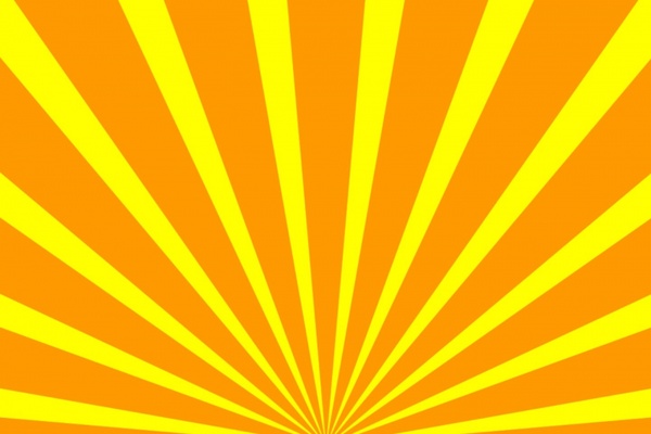 yellow orange rays