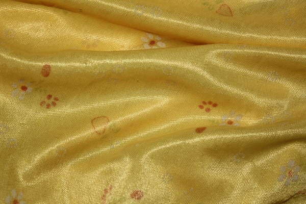 yellow silk textile background