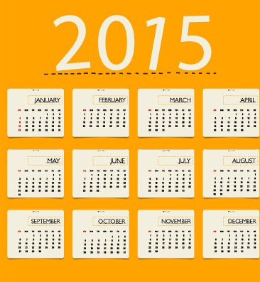 yellowness style calendar15 vector