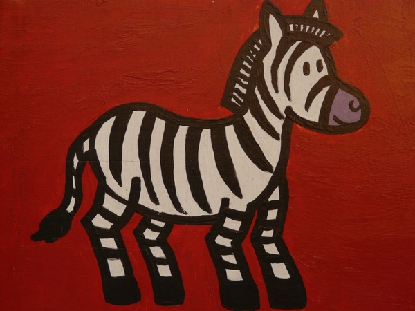 zebra cartoon character drawing
