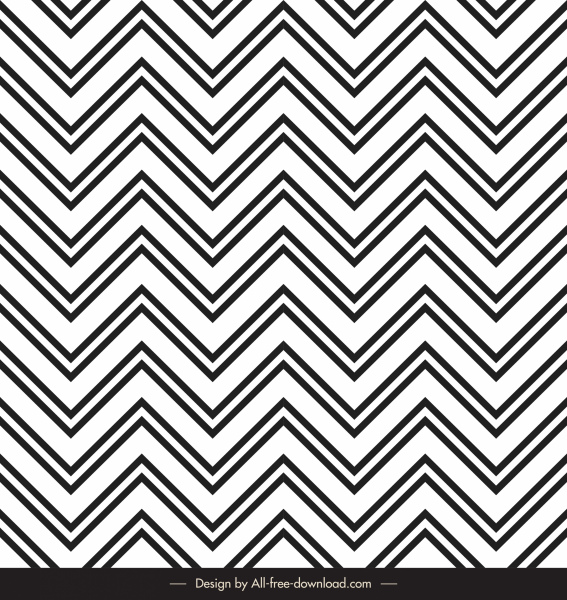 zigzag pattern template black white illusion symmetry sketch