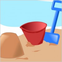 Sand Castle clip art Free vector in Open office drawing svg ( .svg ...