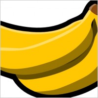 Banana fruit outline Free vector for free download about (6) Free ...