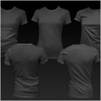 Psd layered blank trend of female models shortsleeved tshirt template ...
