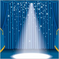 Stage curtain clip art Free vector for free download about (3) Free ...