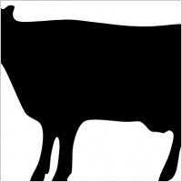 Cow silhouette vector graphic Free vector for free download about (1 ...