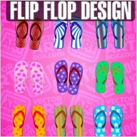 Flip flops Free vector for free download about (28) Free vector in ai ...