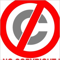 No Copyright Icon clip art