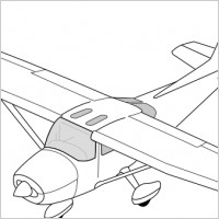 Airplane outline Free vector for free download about (19) Free vector ...