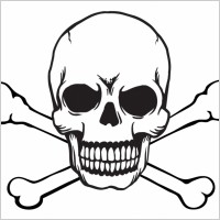 Found some Free vector relate (free skull and crossbones stencils) in ...