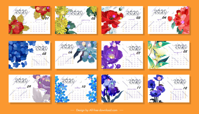 2020 Calendar Free Vector Download 1 707 Free Vector For Commercial Use Format Ai Eps Cdr Svg Vector Illustration Graphic Art Design