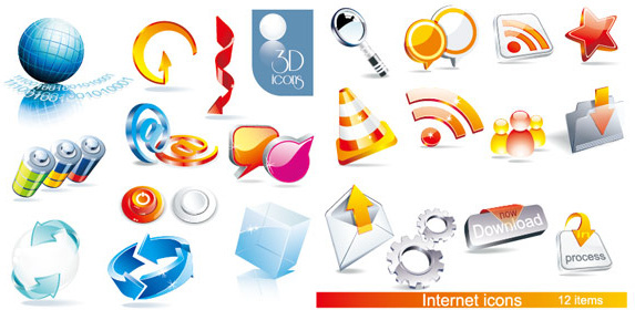 Download Vector 3d icons free vector download (32,511 Free vector ...