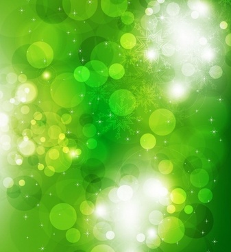 Vector Green Bokeh Abstract Light Background Free vector in ...
