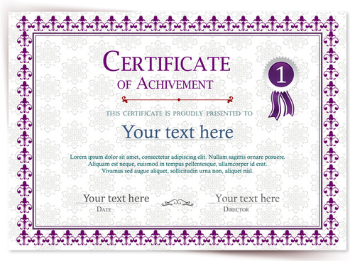 Download Certificate Of Achievement Free Vector Download 1 280 Free Vector For Commercial Use Format Ai Eps Cdr Svg Vector Illustration Graphic Art Design