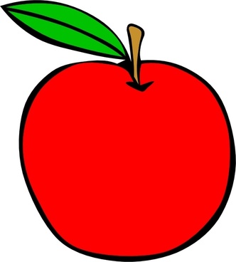 An Apple clip art Free vector in Open office drawing svg ( .svg ...