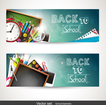 Back To School Banner Creative Free Vector Download 107 333 Free