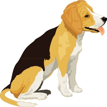 Beagle 01 Free vector in Open office drawing svg ( .svg ) vector ...