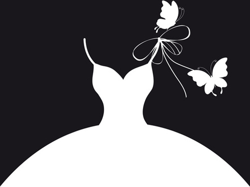 Free Free 297 Silhouette Wedding Dress Svg SVG PNG EPS DXF File