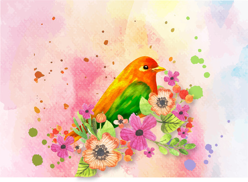 Download Watercolor Bird Free Vector Download 4 320 Free Vector For Commercial Use Format Ai Eps Cdr Svg Vector Illustration Graphic Art Design