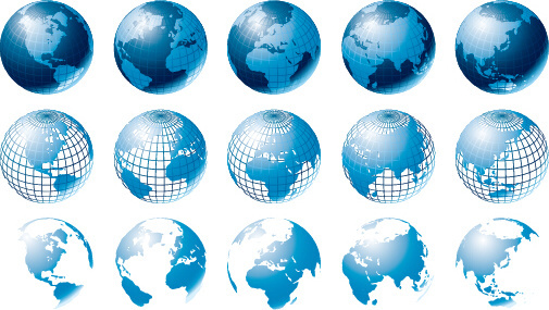 3d Blue Earth Globe Set Free Vector Download 30 675 Free Vector For Commercial Use Format Ai Eps Cdr Svg Vector Illustration Graphic Art Design