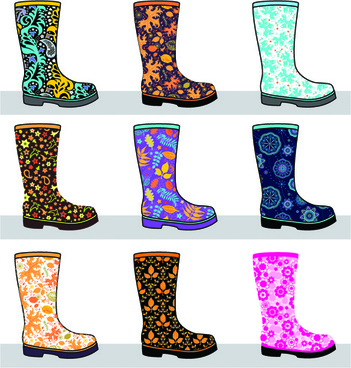 Rain boots vector free free vector 