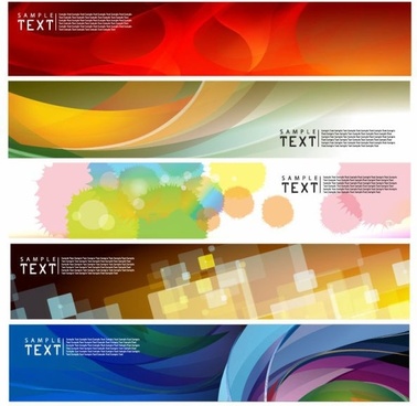 Brilliant dynamic banners 08 vector Free vector in Encapsulated ...