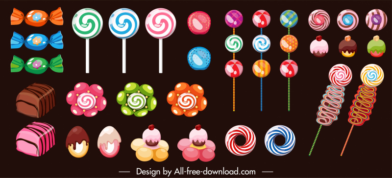 Candies Icons Colorful Shapes Decor Free Vector In Adobe Illustrator Ai Ai Format Encapsulated Postscript Eps Eps Format Format For Free Download 4 27mb Pobierz tę ilustrację wektorową candy color vector feathers teraz. candies icons colorful shapes decor