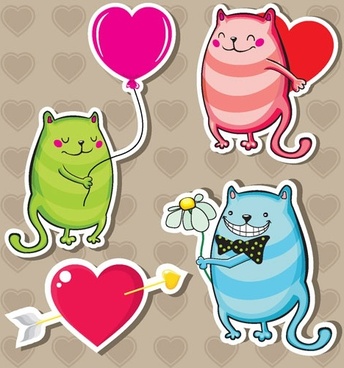 Download Valentine Cat Free Vector Download 3 835 Free Vector For Commercial Use Format Ai Eps Cdr Svg Vector Illustration Graphic Art Design