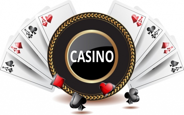 casino background shiny 3d decoration cards icons