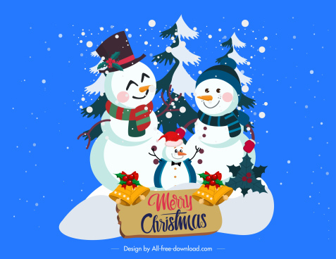 Download Snowman Family Free Vector Download 1 130 Free Vector For Commercial Use Format Ai Eps Cdr Svg Vector Illustration Graphic Art Design