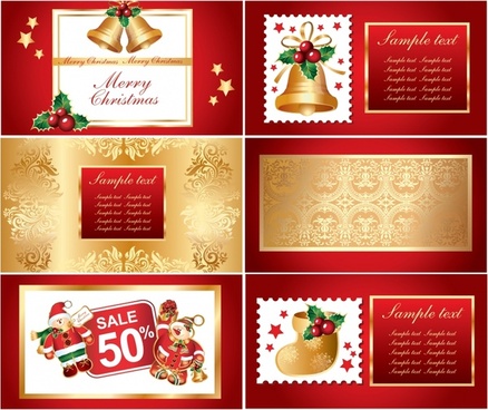 Christmas card with bow Free vector in Adobe Illustrator ai ( .AI ), Encapsulated PostScript eps