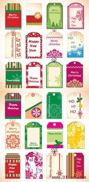Christmas card cover sets red classical style Free vector in Encapsulated PostScript eps ( .eps