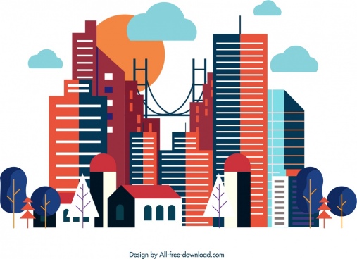 Free clipart skyline city buildings free vector download (5,932 Free ...