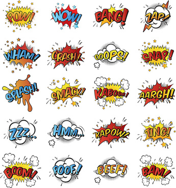 Pow Free Vector Download 8 Free Vector For Commercial Use Format Ai Eps Cdr Svg Vector Illustration Graphic Art Design