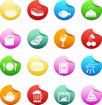 Set of best food icons vectors graphics Free vector in Encapsulated ...