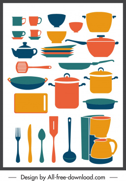 Download Kitchen Cooking Utensils Free Vector Download 1 013 Free Vector For Commercial Use Format Ai Eps Cdr Svg Vector Illustration Graphic Art Design