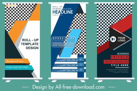 Roll Up Template Free Vector Download 24 710 Free Vector For Commercial Use Format Ai Eps Cdr Svg Vector Illustration Graphic Art Design