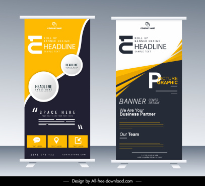 Roll Up Template Free Vector Download 25 004 Free Vector For Commercial Use Format Ai Eps Cdr Svg Vector Illustration Graphic Art Design