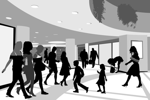 Featured image of post Silhouette Cartoon People Walking Each silhouette will find its place in your works